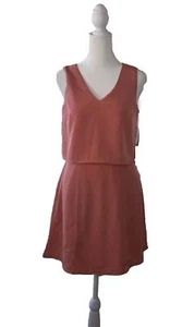 1. State Coral Short Blouson Dress Women's Size X-Small Sleeveless Pockets NWT - Picture 1 of 10
