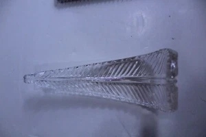 Light Fixture Clear Glass Component Bent Tear Drop Shape Vintage - Picture 1 of 4