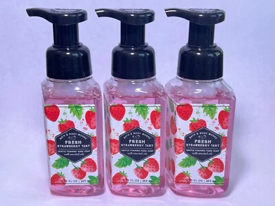 3 BATH & BODY WORKS GENTLE CLEAN FOAMING HAND SOAP FRESH STRAWBERRY TART - Image 1 of 3
