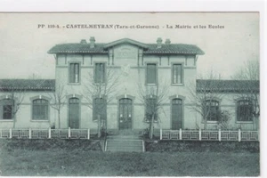 Carte Postale Ancienne CPA 82 Castelmeyran - La Mairie Et Les Écoles - Imagen 1 de 1