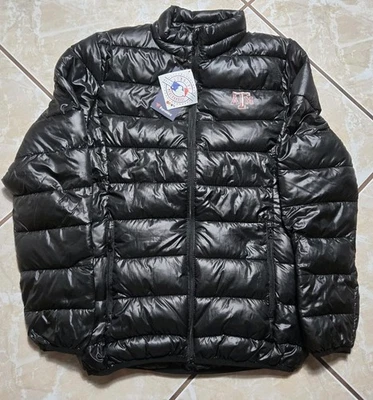 NUEVO CON ETIQUETAS Chaqueta acolchada Fanatics Texas A&M Aggies negra cremallera completa para hombre mediana Foto 1 de 4