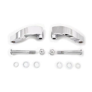 Kit de extensión/extensión de vástago de espejo cromado modelos Harley-Davidson Softail y Dyna - Imagen 1 de 2