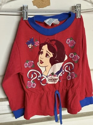 Винтажная детская рубашка для девочек Walt Disney Snow White And The Seven Dwarfs 4T - Изображение 1 из 4