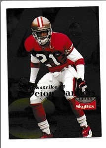 1995 SkyBox Premium Quickstrike #Q7 Deion Sanders - Picture 1 of 2