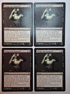 MTG - Plunge Into Darkness x4 (Playset) - 57 - Fifth Dawn (5DN) - LP/NM - Picture 1 of 3