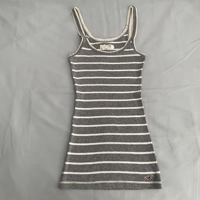 Top Cami Hollister Vintage Talla S Babydoll Bella Swan Encaje Y2K Ajustado Rayas  Foto 1 de 4