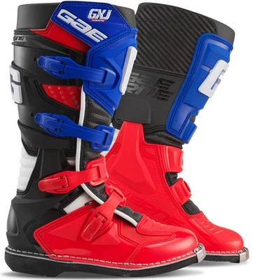 Botas todoterreno Gaerne GXJ Youth MX rojas/blancas/azules Foto 1 de 4