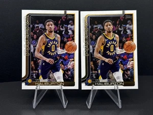 2025-26 Topps NBA Tyrese Haliburton 2-Card Lot Base #47 & Companion Card #CC-10 - Bild 1 von 2