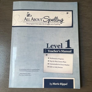 All About Spelling Level 1 Teacher's Manual by Marie Rippel - Picture 1 of 6