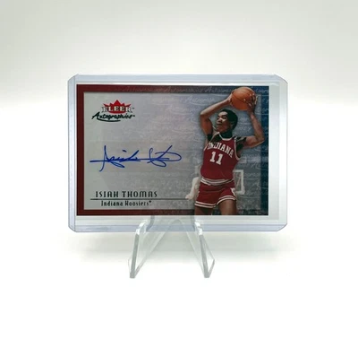 ISIAH THOMAS 2013-14 Fleer Retro Autógrafos Indiana Hoosiers/Pistones Automático Foto 1 de 4