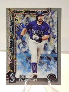 2025 Topps Cal Raleigh Silver Glitter Holiday Parallel H54 Seattle Mariners - Picture 1 of 2