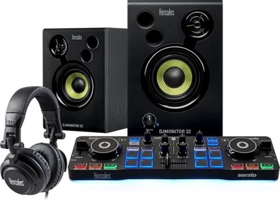 Hercules DJ Starter Kit - Juego DJ completo con controlador DJControl Starlight,  - Imagen 1 de 4