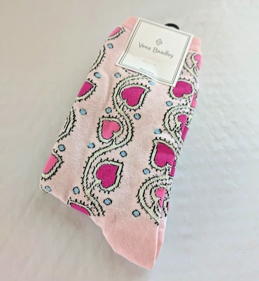 Calcetines para mujer Vera Bradley HOTSOX Heart Vines talla 9-11 nuevos con etiquetas Foto 1 de 2