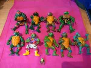 Teenage Mutant Ninja Turtles X 9 Figure Bundle Various Ages - Picture 1 of 7