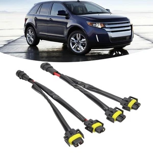 2Pcs H11 H8 H9 Extension Wiring Harness Male To Female 2 Way Headlight Split - Picture 1 of 23