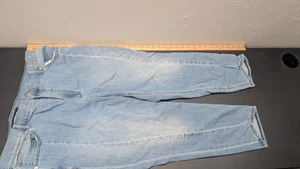 Express Jeans Size 16 Cropped Legging High Rise Performance Stretch Distressed - Picture 1 of 8