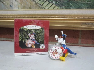 Hallmark Disney Mickey's Holiday Parade Series Bandleader Mickey Ornament 1997 - Picture 1 of 20