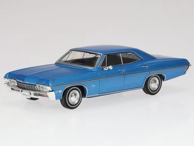 Chevrolet Impala 1968 blue diecast model car ABADD158 Hachette 1:43 - Image 1 of 4