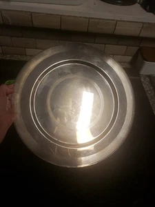 Vera Wang Challis SILVERPLATE Silver Round TRAY Cake Plate 13.5 " Wedding Party - Picture 1 of 11