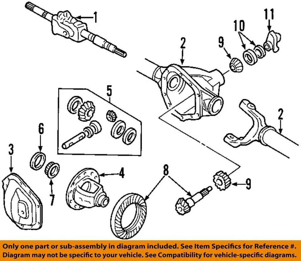 Eje delantero Ford OEM 05-22 F-250 Super Duty Carrier FC3Z3219B Foto 1 de 1