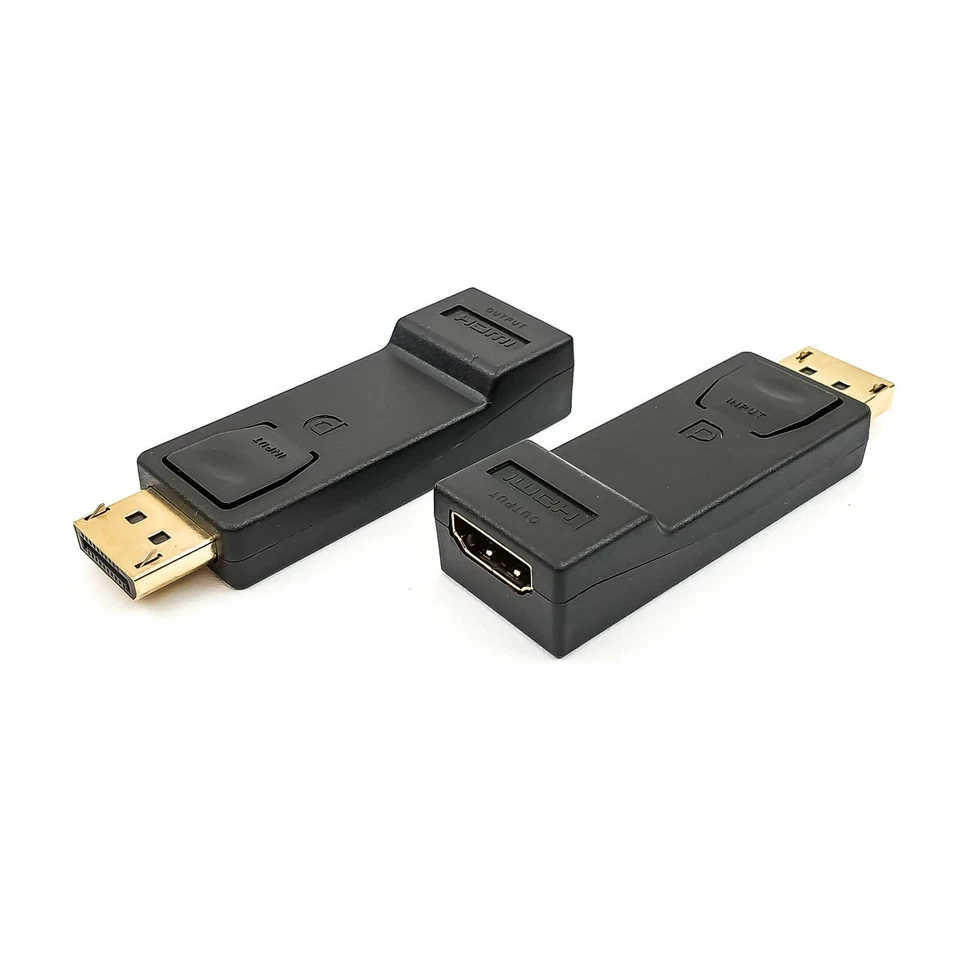 DisplayPort HDMI Adapter Display Port Stecker auf HDMI Buchse mit Audiosupport - Bild 1 von 1