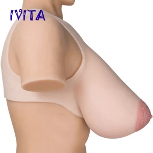 8XL Big Oval Breasts Fake Boobs G Cup Big Areola Transgener CD Boobs - Picture 1 of 12