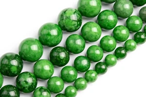 Natural Russian Green Jade Strawberry Quartz A Round Loose Beads 6/8/10/12MM - Picture 1 of 3