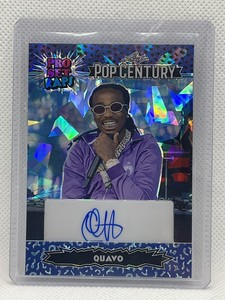 Quavo 2023 Leaf Pop Century ProSet Raps Blue Crystal Autograph 8/8 PSR-Q1