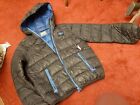 Boys Everlast puffa coat jacket black with blue lining Hooded size 11-12 yrs