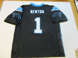 CAROLINA PANTHERS CAM NEWTON #1 NFL BRAND FOOTBALL JERSEY YOUTH LG = ADULT SM - Picture 1 of 7