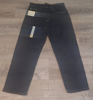 Jeans Faded Glory Boys RECTOS Denim Enjuague Oscuro Cintura Ajustable 16H Foto 1 de 4