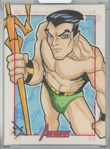 2011 Rittenhouse Archives Marvel Universe  Aquaman Sketch Card 1/1