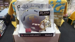 NIB SAN FRANCISCO 49ERS SPEED SLATE BLANK NFL RIDDELL MINI FOOTBALL HELMET - Picture 1 of 6