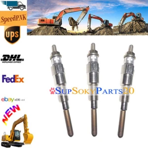 Glow Plugs 16851-56610 Fits For Kubota D905 D902 D1005 D1105 D722 D782 ( 3PCS ) - Picture 1 of 2