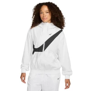 NIKE ZIP SWEATSHIRT NSW CLSSC WVN UV - WHITE - HM8971-100 - Picture 1 of 1
