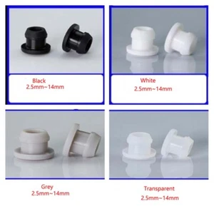 10PCS 2.5~14mm Snap-on Hole Plug Silicone Rubber Blanking End Caps Seal Stopper - Picture 1 of 9