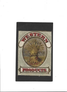 PRODUCT LABEL "Western Products" Bundle of Wheat Stalks - Picture 1 of 2