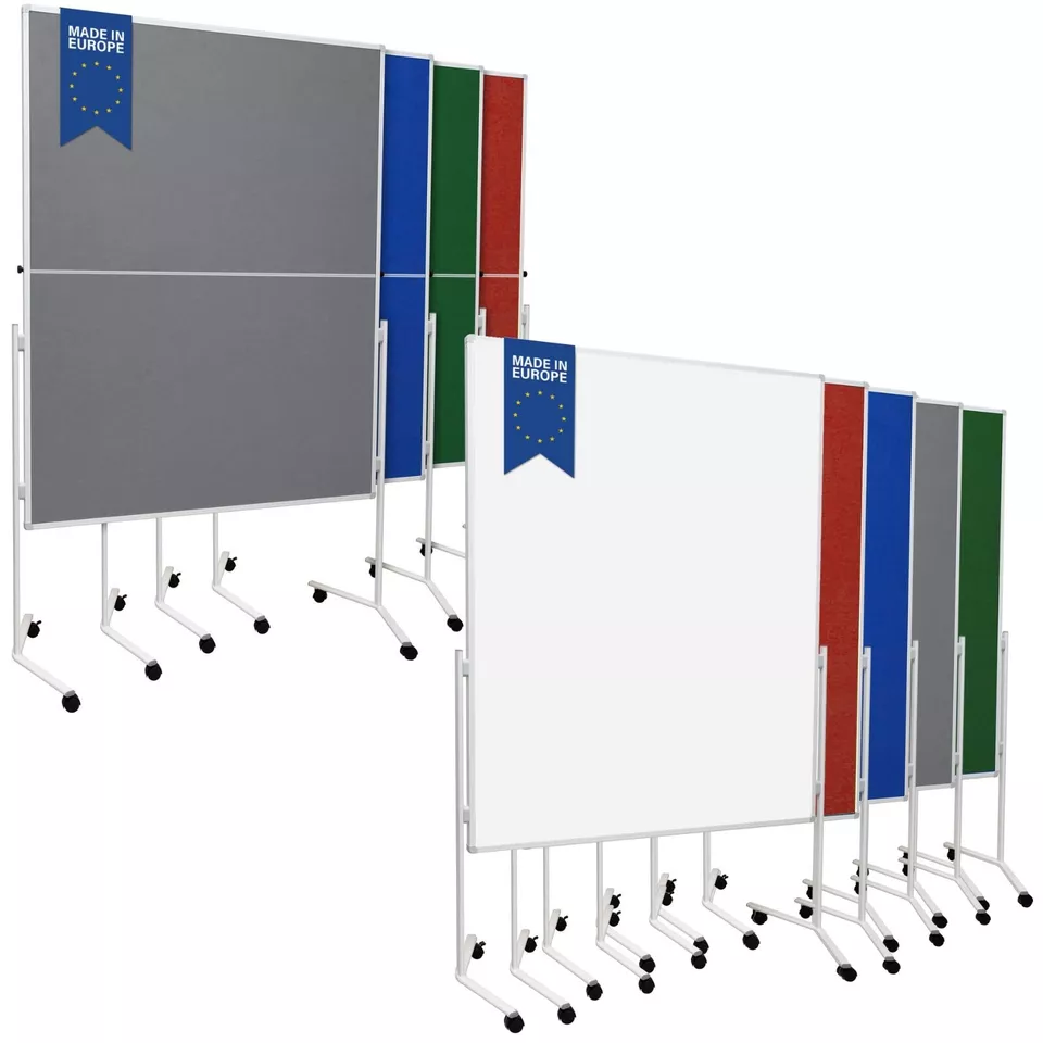 Moderationstafel Filztafel oder Whiteboard für Präsentationen doppelseitig - Bild 1 von 3