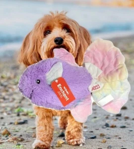 Peluche cane giocattolo Petsmart Enchant the Fish 14" con cigolio 2022 nuovo con etichette da collezione - Foto 1 di 6