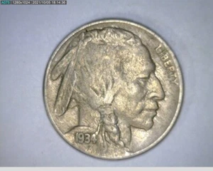 1934 buffalo nickel (38-361 4m3) - Picture 1 of 2