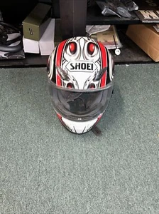 Shoei RF-1000 Full Face Motorcycle red white black - Needs Liner For The Inside - Picture 1 of 7