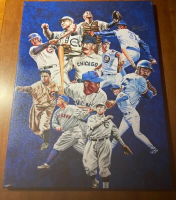 Chicago Cubs Faces of The Franchise Giclee Signed Autograph By Fergie Jenkins #D - Image 1 of 2