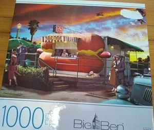 LARRY GROSSMAN HOT DOG STAND1000 Pc Puzzle 27 x 20 in - Picture 1 of 4