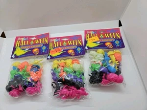 Vtg Lot Of 3 Lisa Frank 30 Halloween Party Favors - 90 Total Frightening Rings - Picture 1 of 8
