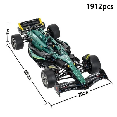 MOC BRICKS Aston Martin AMR24 F1 Formula One Racing Toy 1912 PCS Building Blocks Christmas
