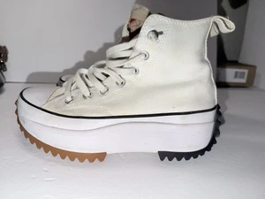 Converse Run Star Hike klobige hohe Plateau-Sneaker weiß Damengröße 5,5 - Bild 1 von 8