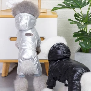 Pet Dog Fullbody Winter Coat Snowsuit Warm Puffer Jacket with Legs Waterproof  - Picture 1 of 14