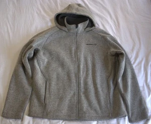 Merrell Wool Blend Knit Jacket Fleece Lined Hooded Full Zip Gray Men’s XL - Picture 1 of 16
