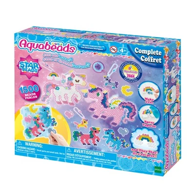 Aquabeads - Set Unicorni Mistici - Kit Completo con 1500 Perline Magiche e tGlF - Immagine 1 di 4