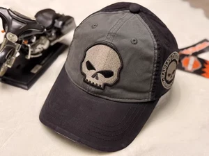 Harley-Davidson Punisher Soft Top Motorcycle Embroidered Skull Baseball Hat Cap - Picture 1 of 8